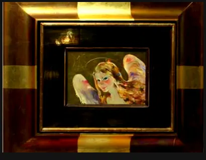 Eņģelis — The Angel, canvas, oil, 2009